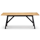 Hockley Oak Finish Wooden Dining Table by Lavishway | Dining Tables-20146