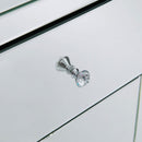 Hollywood 2 Drawers White End Table by Lavishway | Side Tables-25330