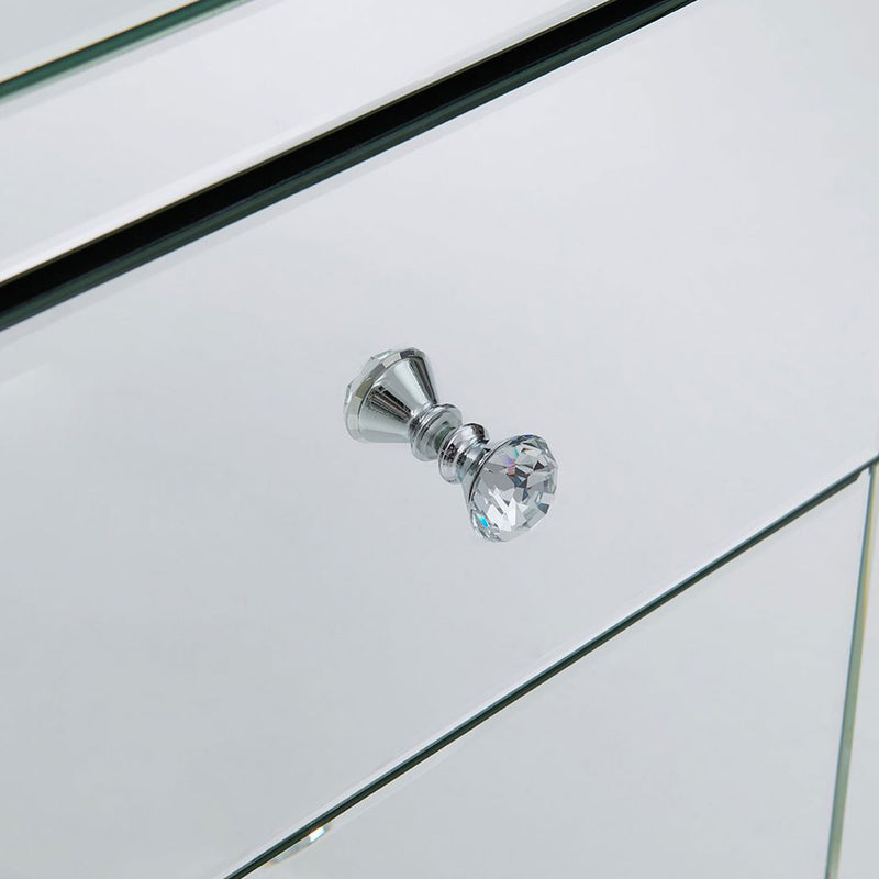 Hollywood 2 Drawers White End Table by Lavishway | Side Tables-25330