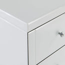 Hollywood 2 Drawers White End Table by Lavishway | Side Tables-25336