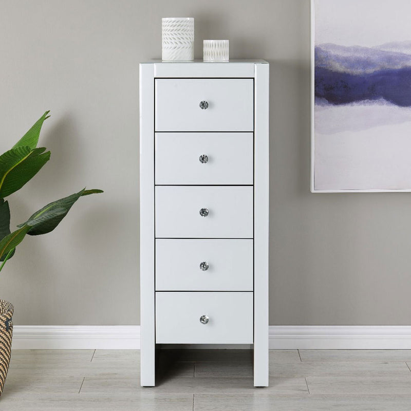 Hollywood Tall 5 Chest of Drawers by Lavishway | Chest Of Drawers-25307