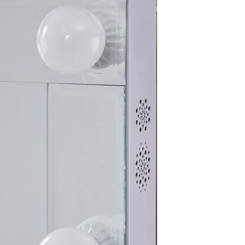 Hollywood Bluetooth Speaker Floor Mirror by Lavishway | Floor Mirrors-25203