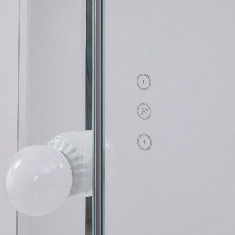 Hollywood Bluetooth Speaker Floor Mirror by Lavishway | Floor Mirrors-25202