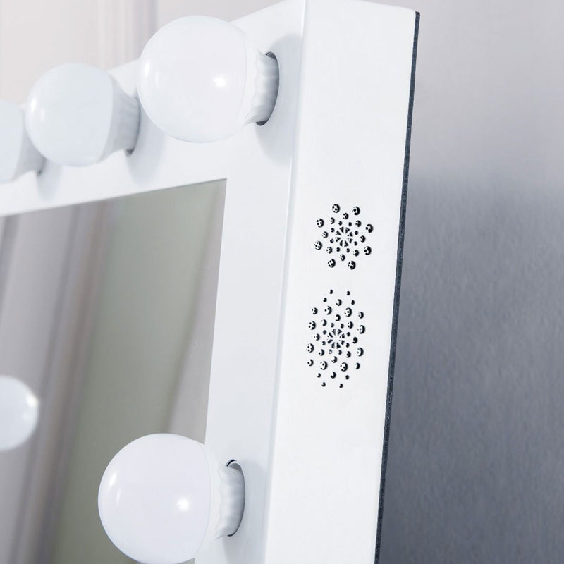 Hollywood Bluetooth Speaker Floor Mirror by Lavishway | Floor Mirrors-25214