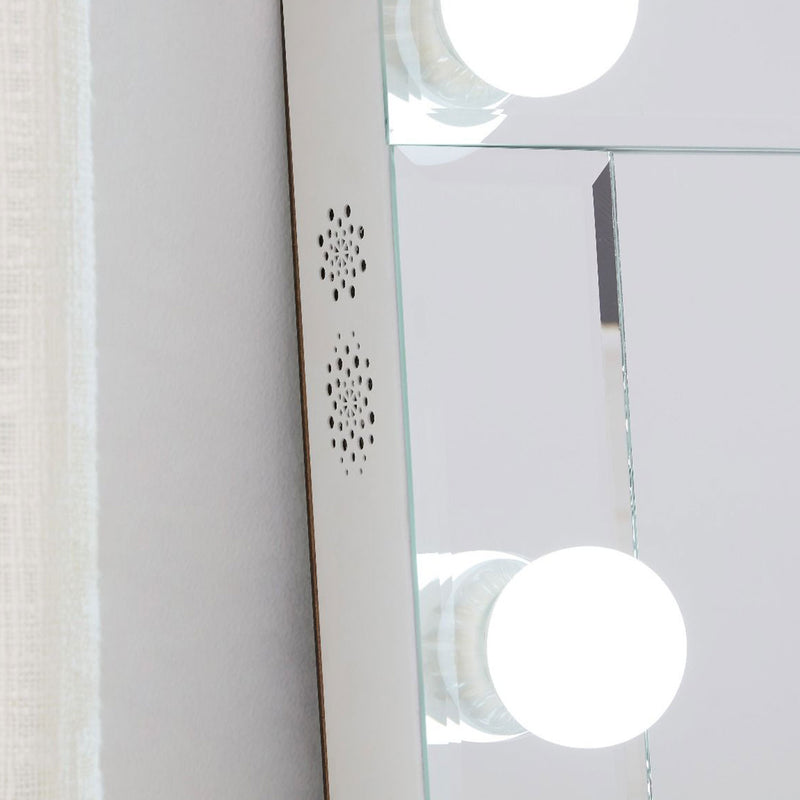 Hollywood Bluetooth Speaker Floor Mirror by Lavishway | Floor Mirrors-25199