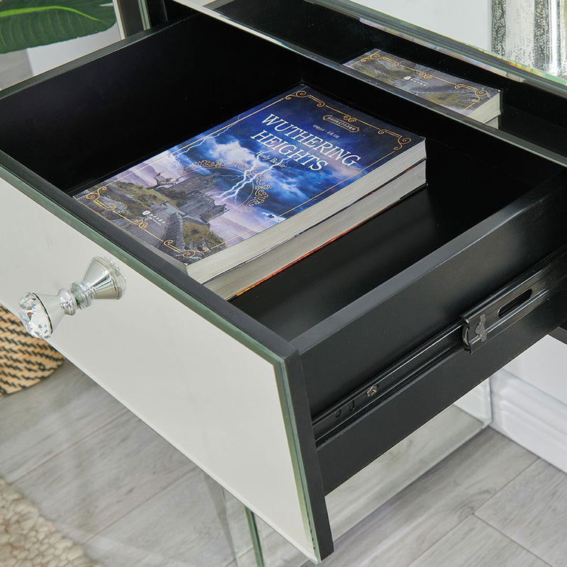 Hollywood Glass Console & LED Desktop Mirror by Lavishway | Wall Mirrors-25178