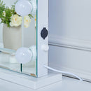 Hollywood Glass Dressing Table Mirror by Lavishway | Table Mirrors-25709