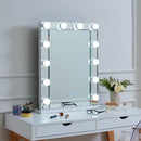 Hollywood Glass Dressing Table Mirror by Lavishway | Table Mirrors-25724