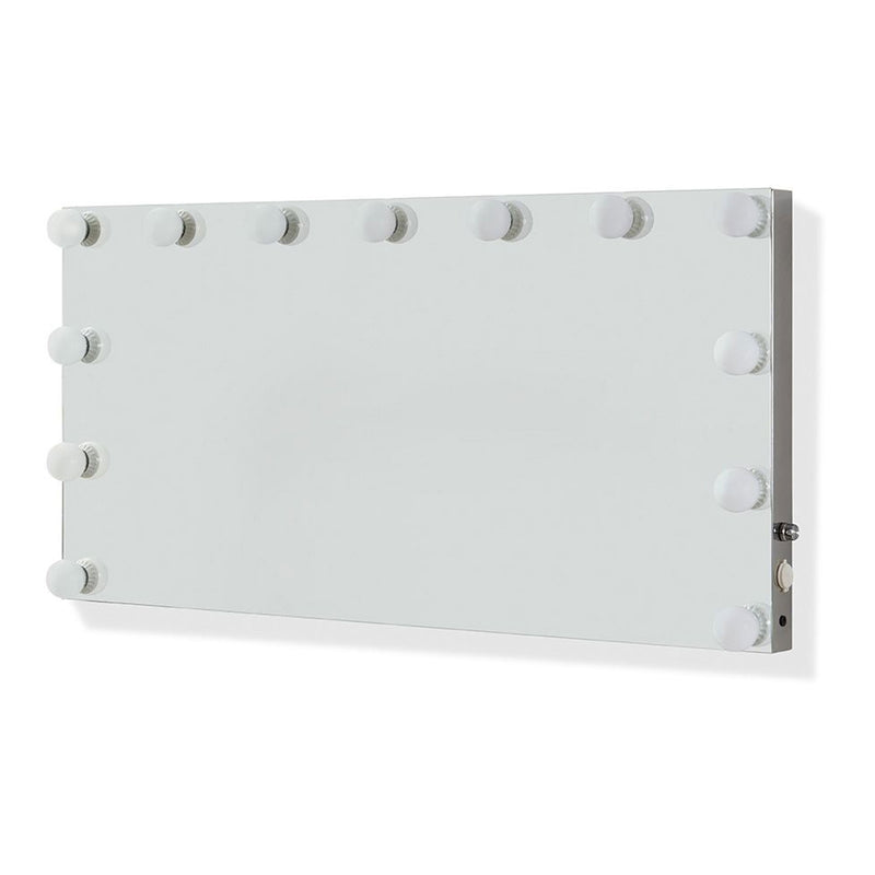 Hollywood Glass Dressing Table & Mirror by Lavishway | Table Mirrors-25123