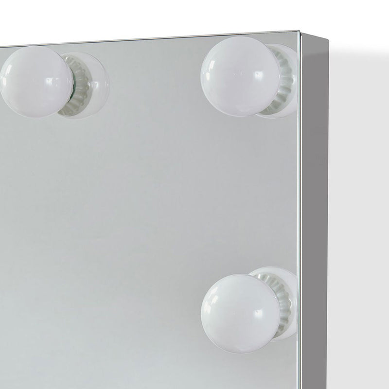 Hollywood Glass Dressing Table & Mirror by Lavishway | Table Mirrors-25129