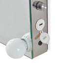 Hollywood Glass Dressing Table & Mirror by Lavishway | Table Mirrors-25128