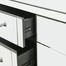 Hollywood Glass Dressing Table & Mirror by Lavishway | Table Mirrors-25130