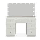Hollywood Glass Dressing Table & Mirror by Lavishway | Table Mirrors-25120