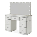 Hollywood Glass Dressing Table & Mirror by Lavishway | Table Mirrors-25121