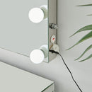 Hollywood Glass Dressing Table & Mirror by Lavishway | Table Mirrors-25125