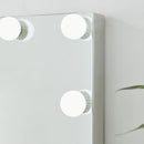 Hollywood Glass Dressing Table & Mirror by Lavishway | Table Mirrors-25126