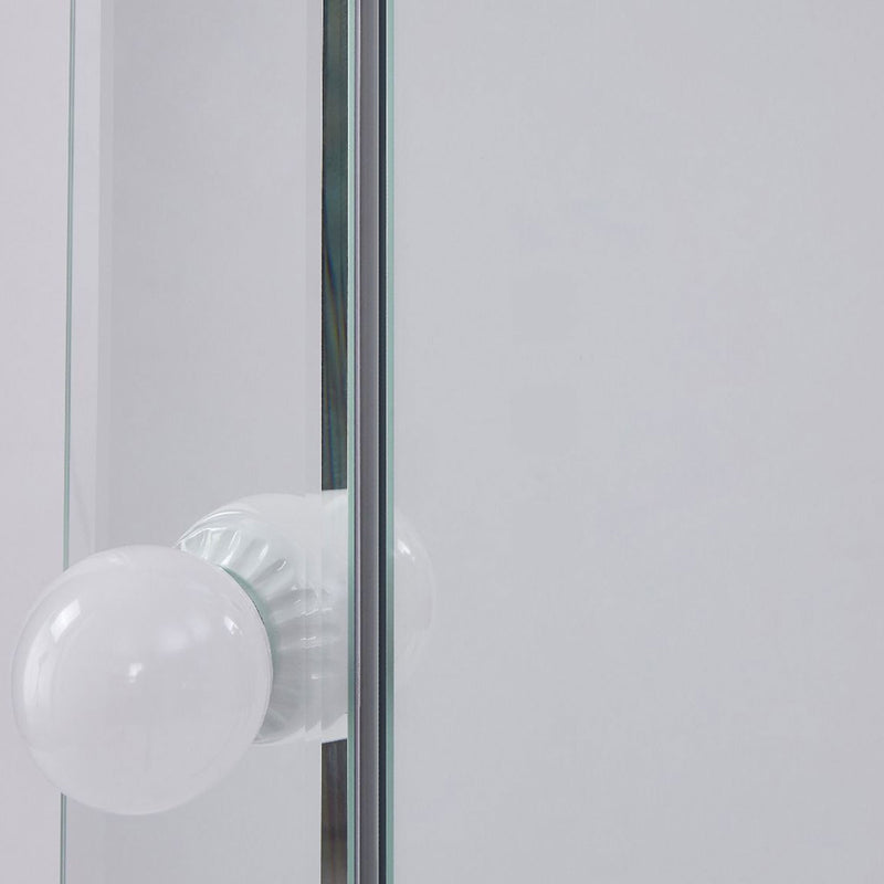 Hollywood LED Bulbs Unique Floor Mirror by Lavishway | Floor Mirrors-25236