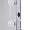 Hollywood LED Bulbs Unique Floor Mirror by Lavishway | Floor Mirrors-25230