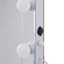 Hollywood LED Bulbs Unique Floor Mirror by Lavishway | Floor Mirrors-25239