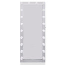 Hollywood LED Bulbs Unique Floor Mirror by Lavishway | Floor Mirrors-25238