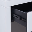 Hollywood White 2 Drawers Console Table by Lavishway | Hallway Console Table-25053