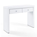 Hollywood White 2 Drawers Console Table by Lavishway | Hallway Console Table-25051
