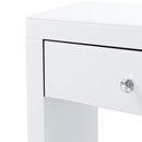 Hollywood White Console Table & Mirror by Lavishway | Wall Mirrors-25090