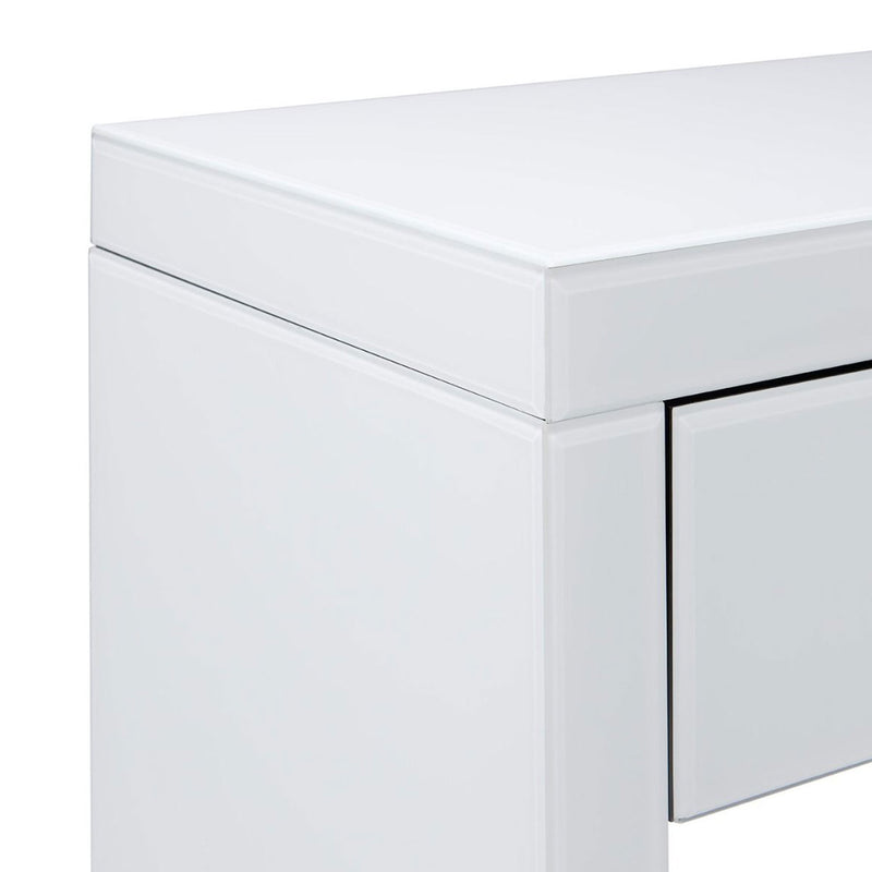 Hollywood White Console Table & Mirror by Lavishway | Wall Mirrors-25091