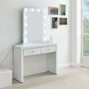 Hollywood White Console Table & Mirror by Lavishway | Wall Mirrors-25085
