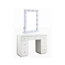 Hollywood White Dresser & Desktop Mirror by Lavishway | Table Mirrors-25068