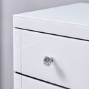 Hollywood White 7 Drawers Dressing Table by Lavishway | Dressing Tables-25041