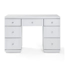 Hollywood White 7 Drawers Dressing Table by Lavishway | Dressing Tables-25043