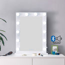 Hollywood White Dressing Table Mirror by Lavishway | Table Mirrors-25679