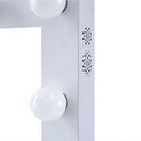 Hollywood White Dressing Table Mirror by Lavishway | Table Mirrors-25685