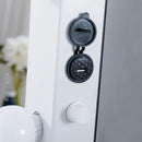 Hollywood White Dressing Table Mirror by Lavishway | Table Mirrors-25682