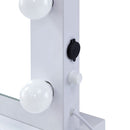 Hollywood White Gloss Dressing Table Mirror by Lavishway | Table Mirrors-25695