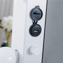 Hollywood White Gloss Dressing Table Mirror by Lavishway | Table Mirrors-25694