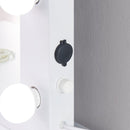 Hollywood White Gloss Dressing Table Mirror by Lavishway | Table Mirrors-25693