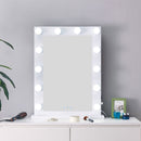 Hollywood White Gloss Dressing Table Mirror by Lavishway | Table Mirrors-25690