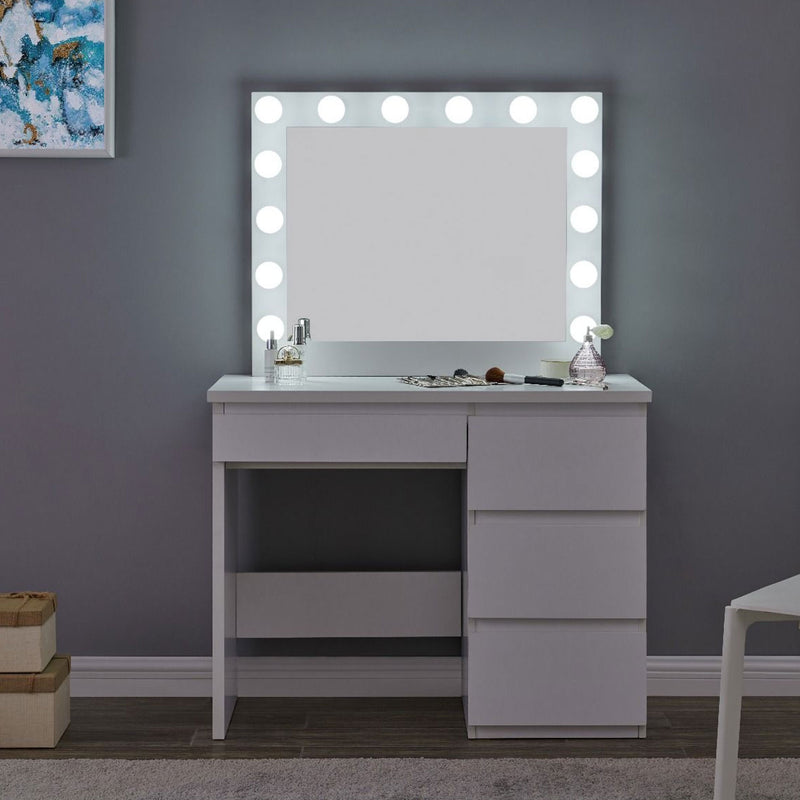 Hollywood White Vanity Station by Lavishway | Table Mirrors-25060