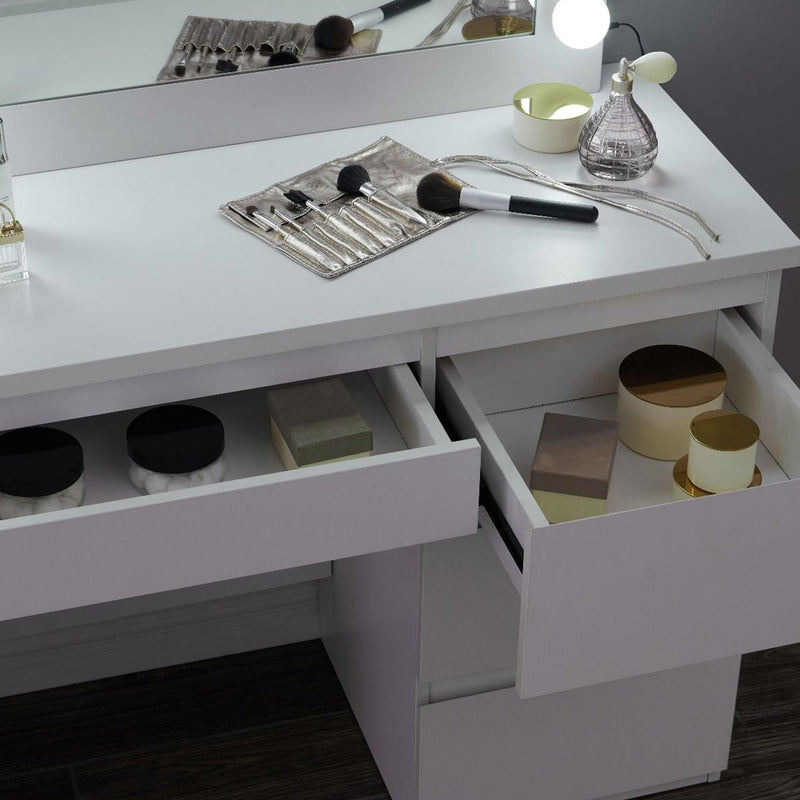Hollywood White Vanity Station by Lavishway | Table Mirrors-25061