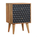 Honeycomb Blue Painted Bedside Table by Lavishway | Bedside Tables-58305