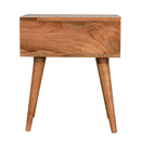 Honeycomb 2 Drawers Bone Inlay Bedside Table by Lavishway | Bedside Tables-59341