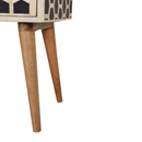 Honeycomb 2 Drawers Bone Inlay Bedside Table by Lavishway | Bedside Tables-59342