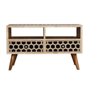 Honeycomb Modern 2 Drawers Bone Inlay TV Unit by Lavishway | TV Units Cabinets-59332