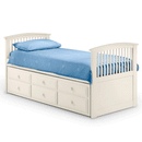 Hornblower Stone White Pull Out Bunk Bed by Lavishway | Wooden Beds-20110