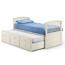 Hornblower Stone White Pull Out Bunk Bed by Lavishway | Wooden Beds-20111