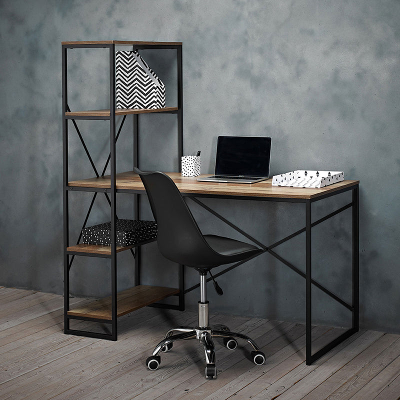 Hoxton Oak Effect Table Top Workstation by Lavishway | Book Shelves and Cabinets-28509
