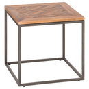 Hoxton Parquet Top Wooden Side Table by Lavishway | Side Tables-26849