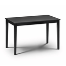 Hudson Black Wooden Rectangular Dining Table by Lavishway | Dining Tables-20076